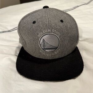 Golden State Warriors Gray and Black Fitted Hat